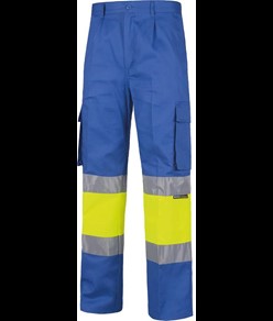 Pantaloni con bande rifrangenti alta visibilità Workteam
